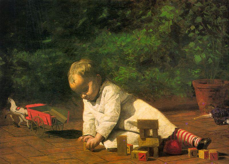 Thomas Eakins Baby at Play china oil painting image